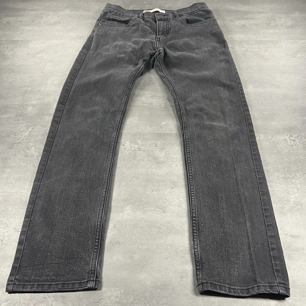 Levi's Strauss 511 Jeans Boys 29x29 18 Black‎ Reg Slim Fit Stretch Denim